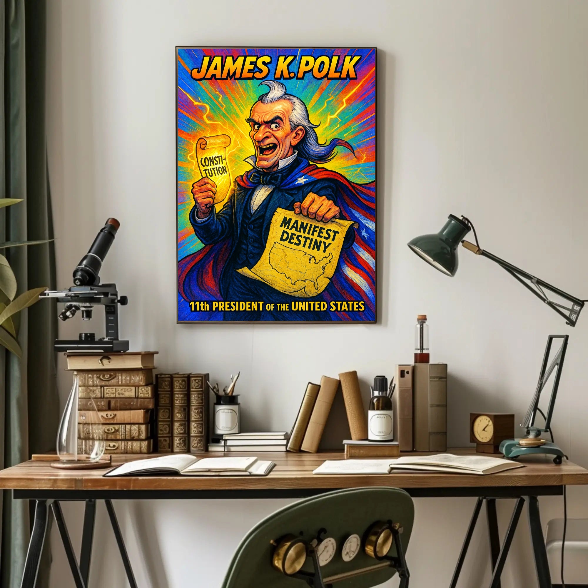 James K. Polk 11th President Poster PosterGoat