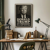 Donald Trump 47th President Vintage Poster