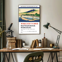 Katsushika Hokusai Sea Coast at Tago Poster