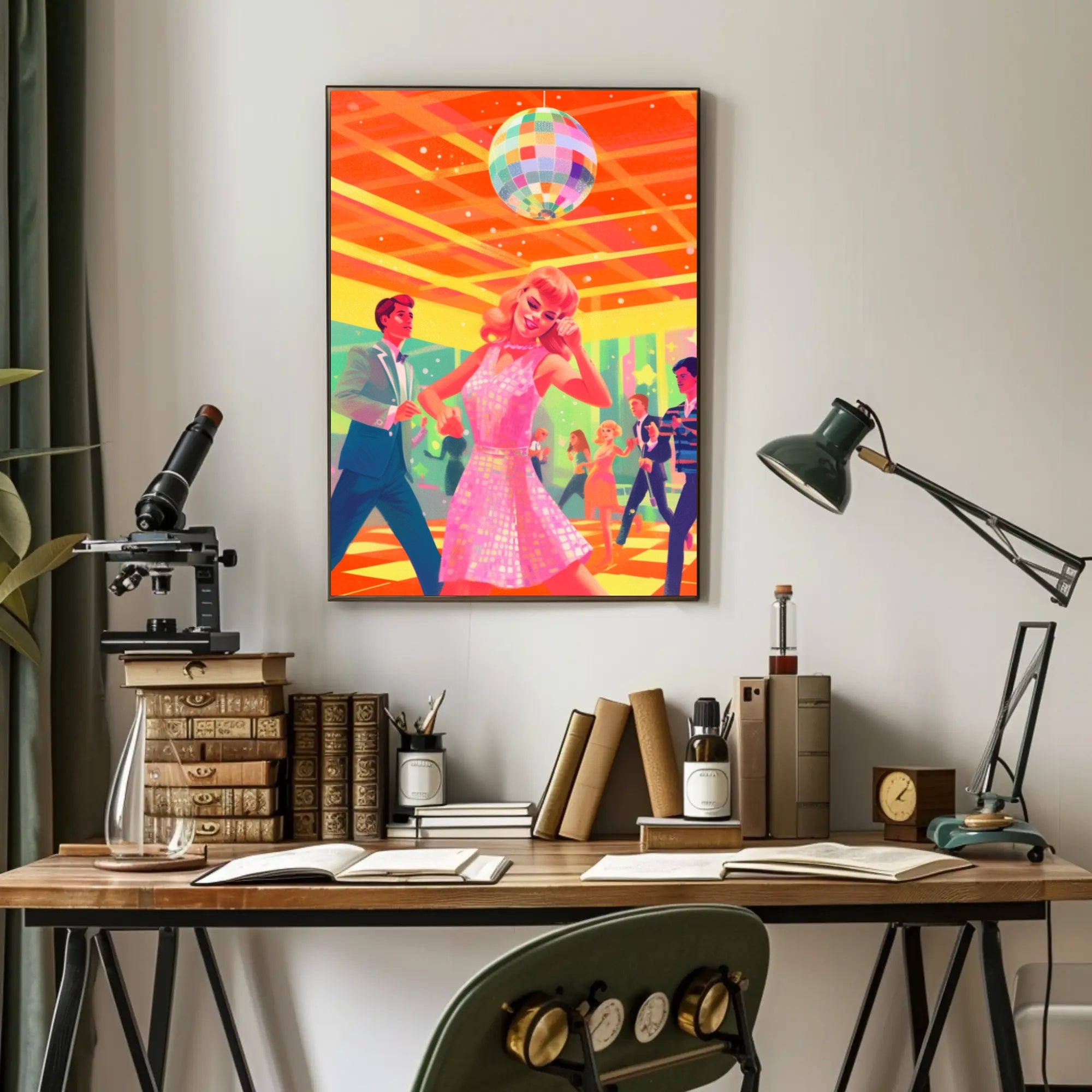 Retro Disco Night Poster