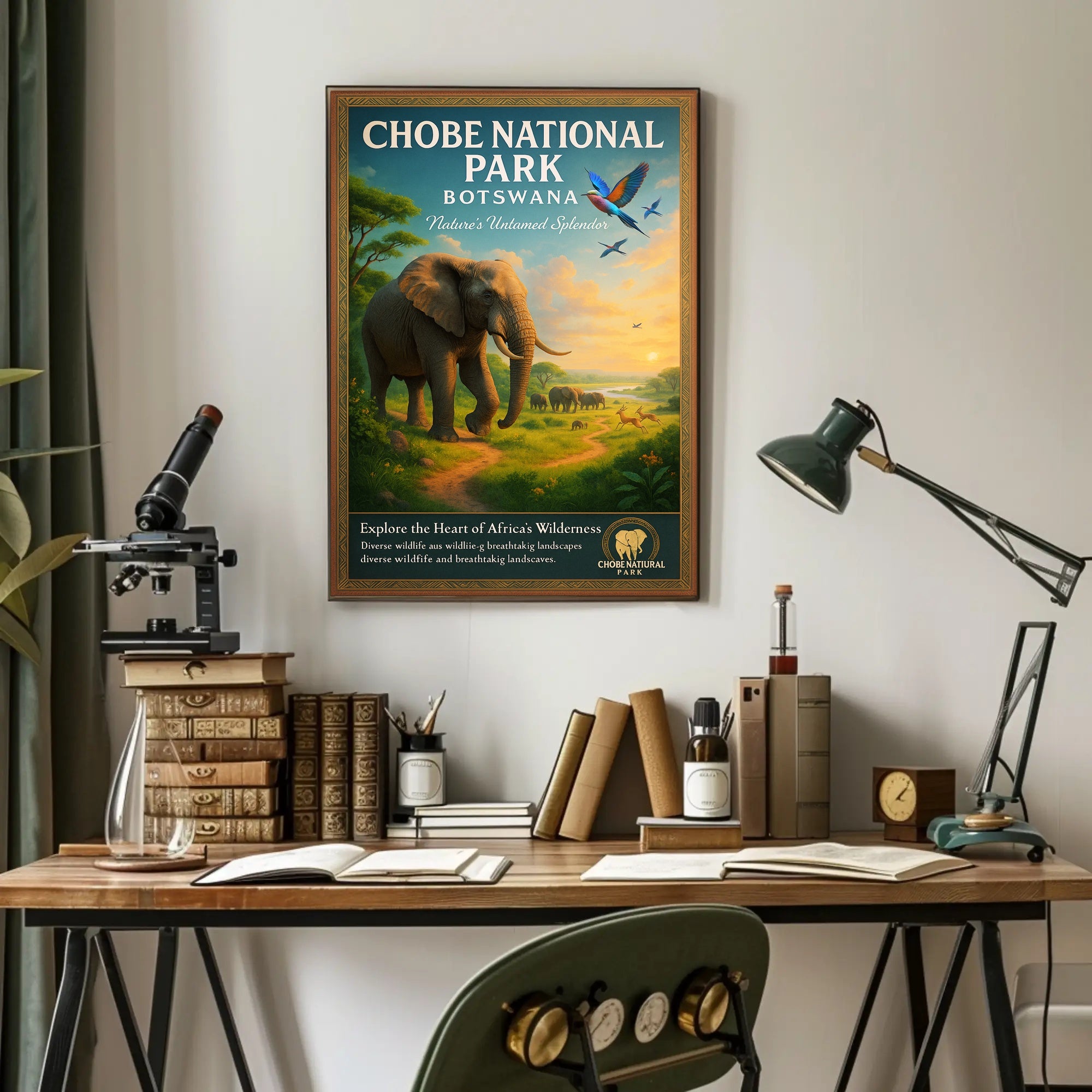 Explore the Heart of Africa's Wilderness Poster