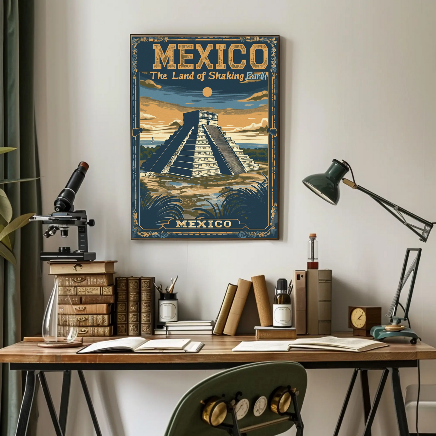 Mexico Chichen Itza Pyramid Heritage Poster Poster