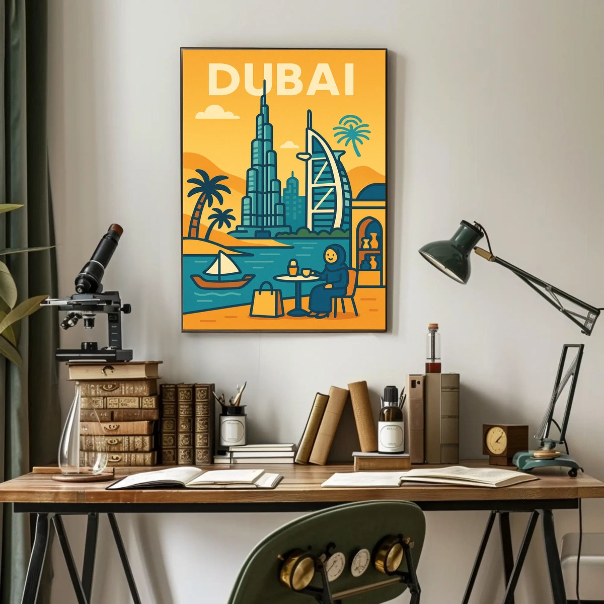 Discover Dubai Poster Iconic Skyline For Luxury Home Decor