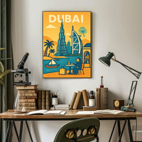Discover Dubai Poster Iconic Skyline For Luxury Home Decor