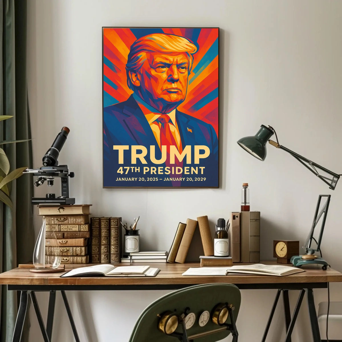 Trump 47th President Scenic Real World Landscape Art Style Decor Lovers Wanderlust Poster