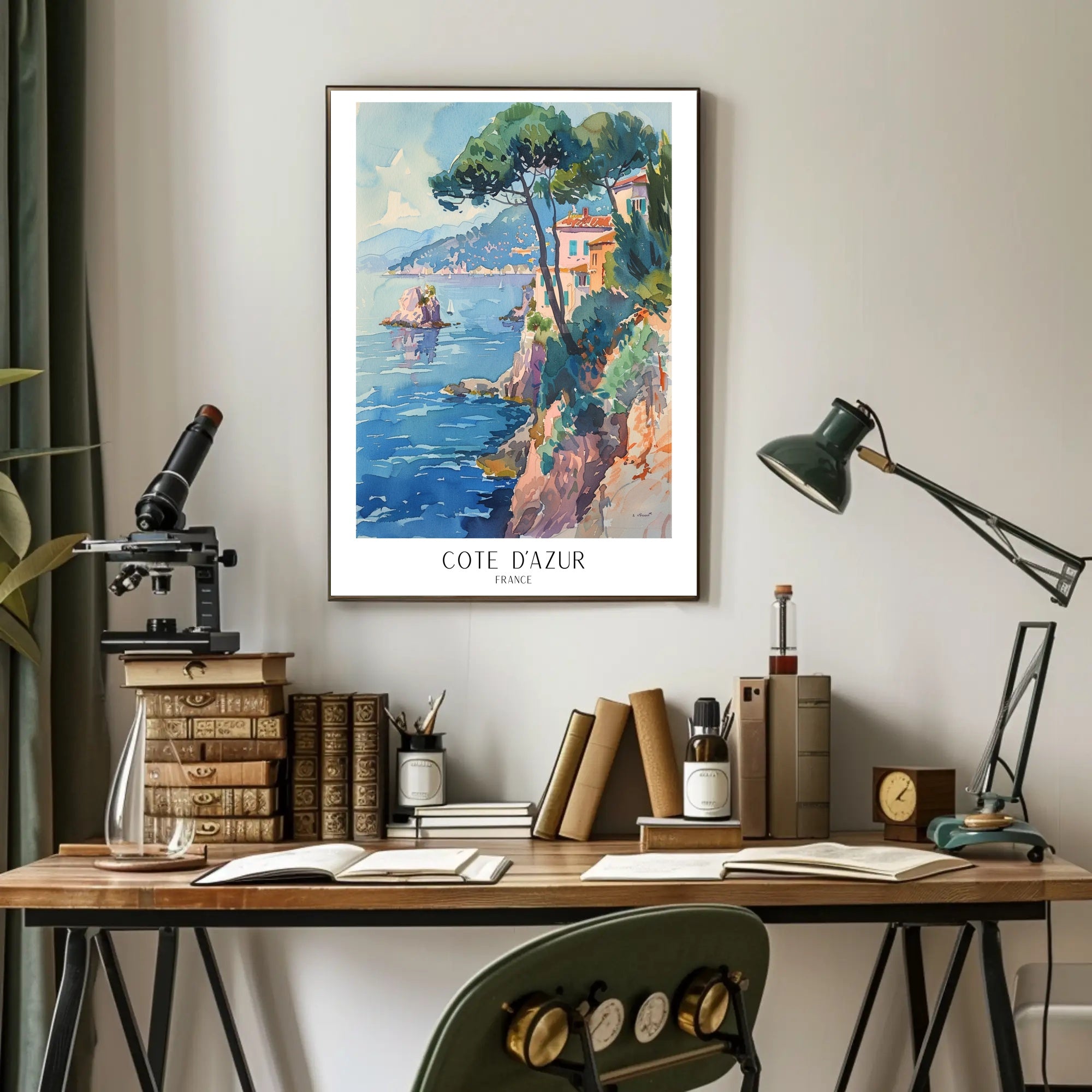 Côte d'Azur Vintage Travel Poster PosterGoat