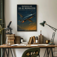 Douglas XB-42 Mixmaster Vintage Aviation Poster