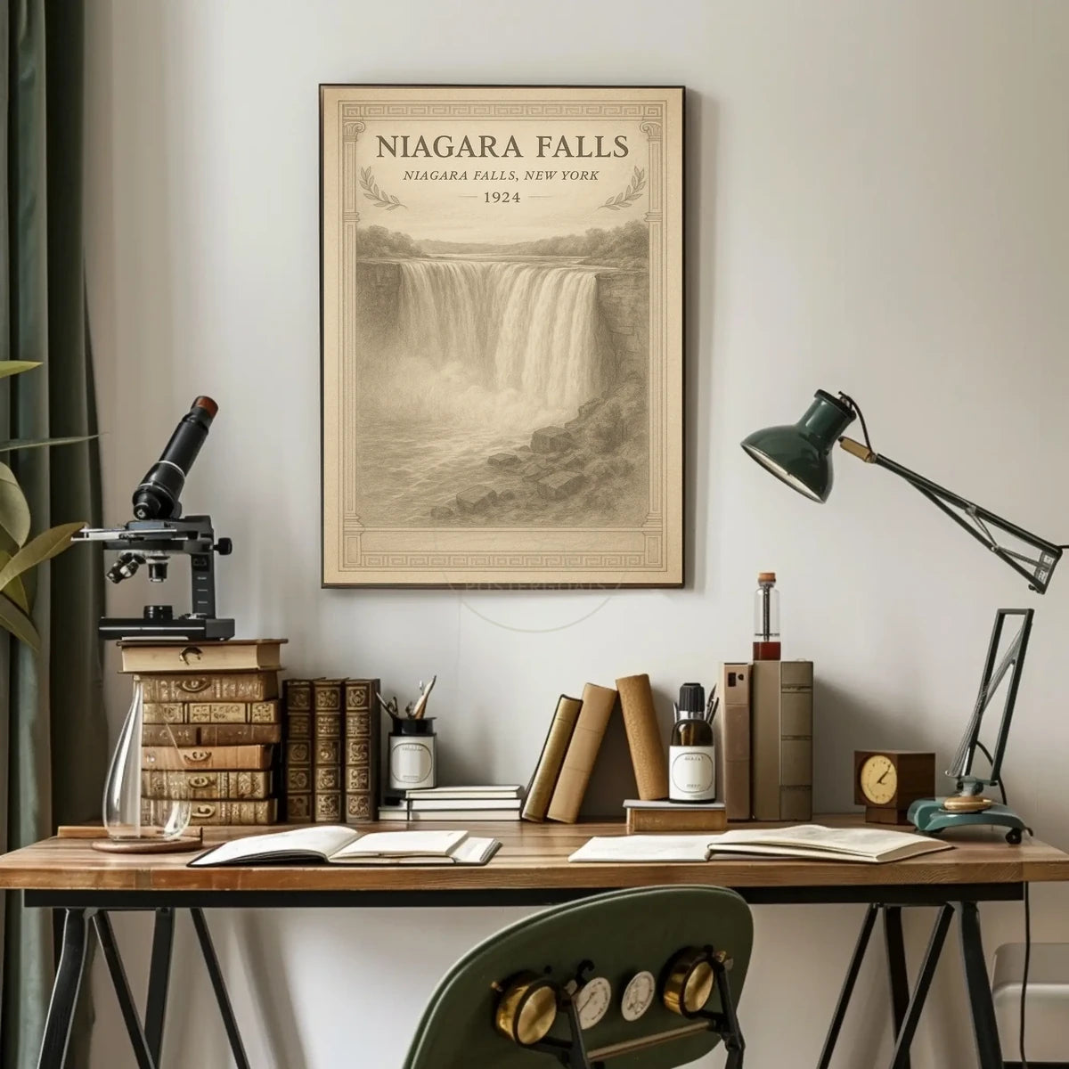 Vintage Niagara Falls 1924 Travel Poster