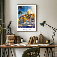 Bangkok's Architectural Splendor Poster PosterGoat