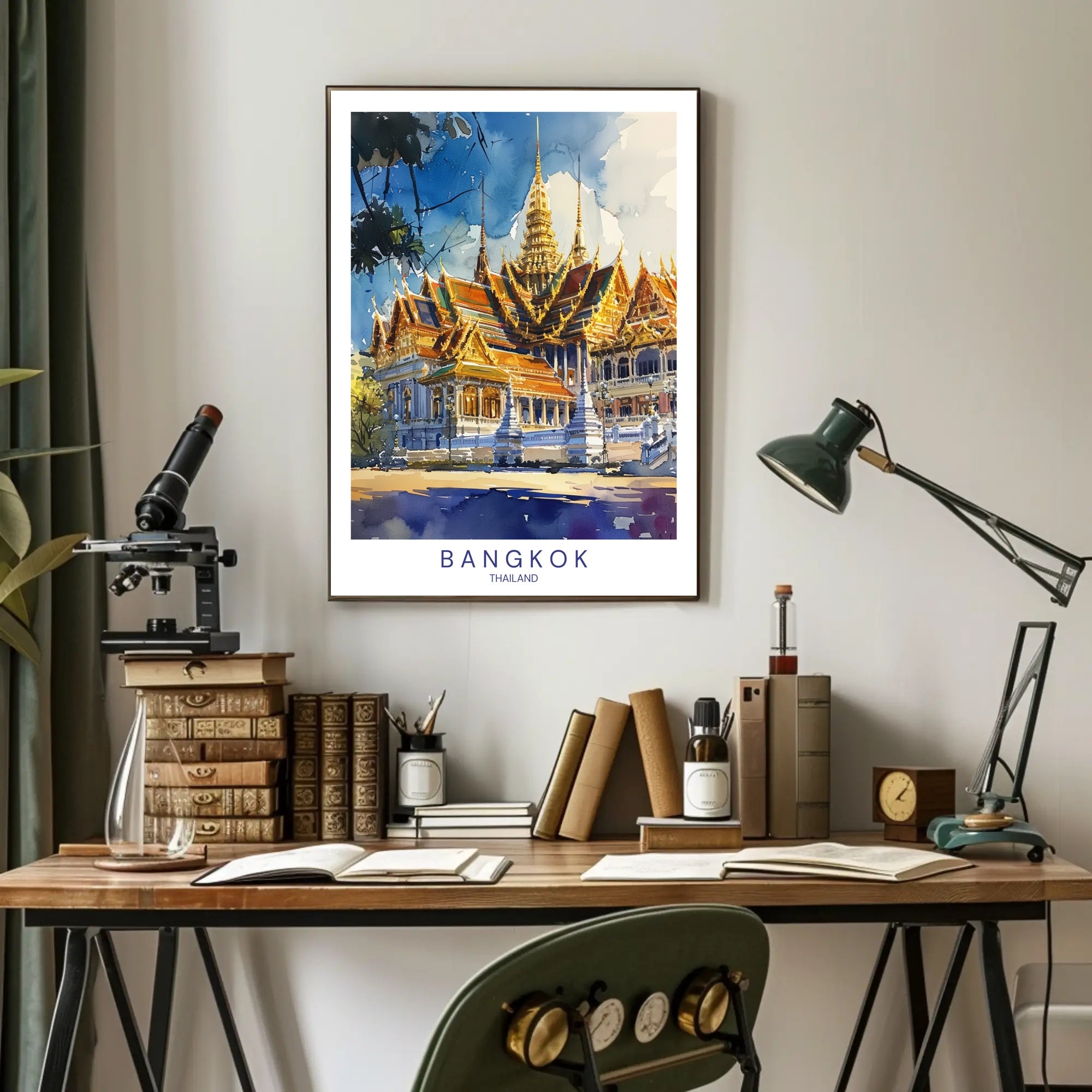 Bangkok's Architectural Splendor Poster PosterGoat