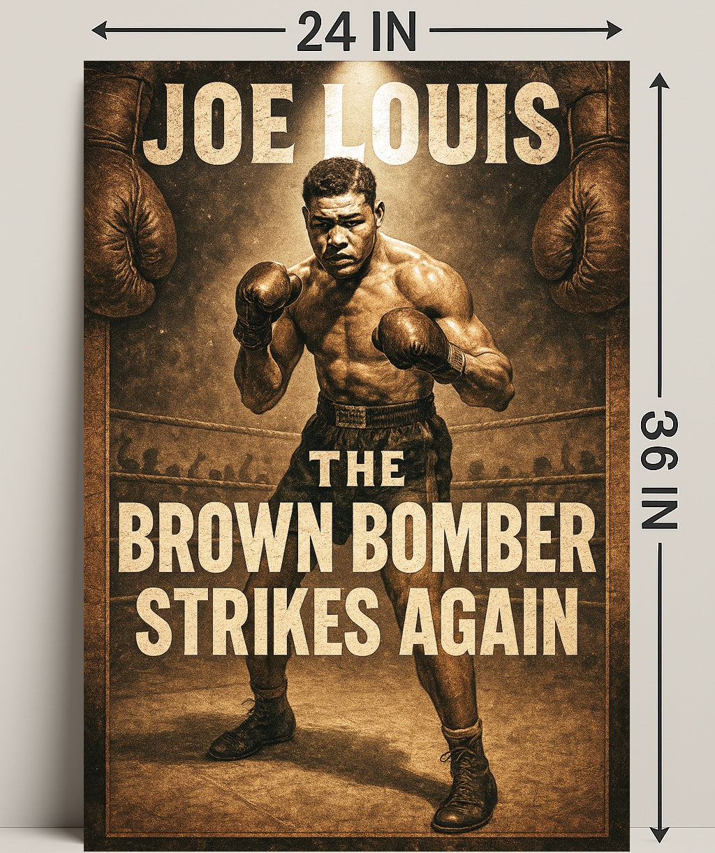 Joe Louis The Brown Bomber Poster PosterGoat
