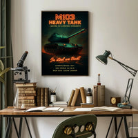 M103 Heavy Tank Legend of Armored Strength Poster PosterGoat