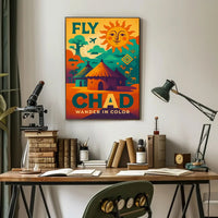 Chad Adventure Retro Travel Poster PosterGoat