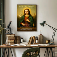 Saint Dymphna Patron of Mental Illness Poster PosterGoat