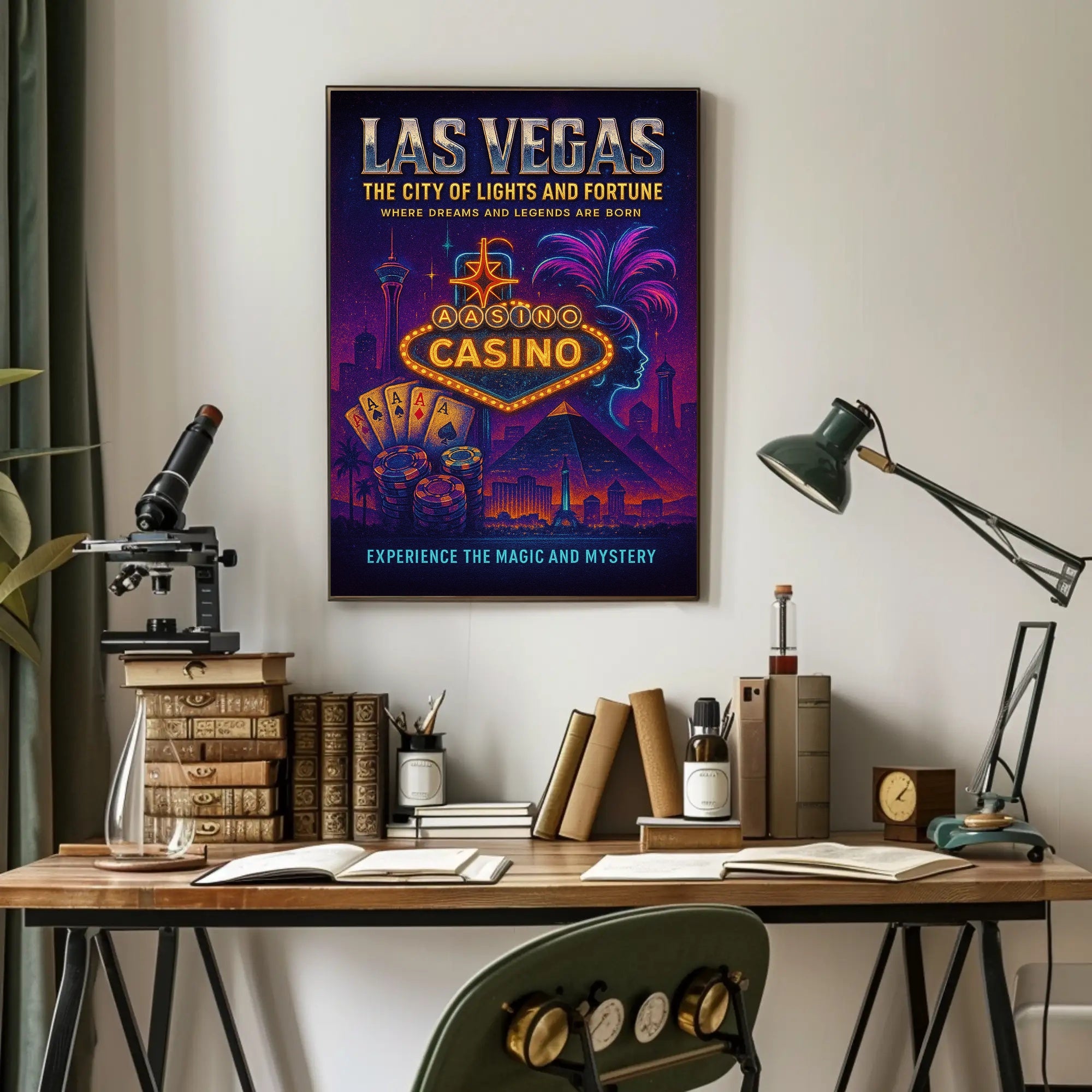 Las Vegas - The City of Lights and Fortune Poster PosterGoat