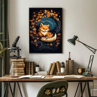 Enchanted Autumn Fox Art Print