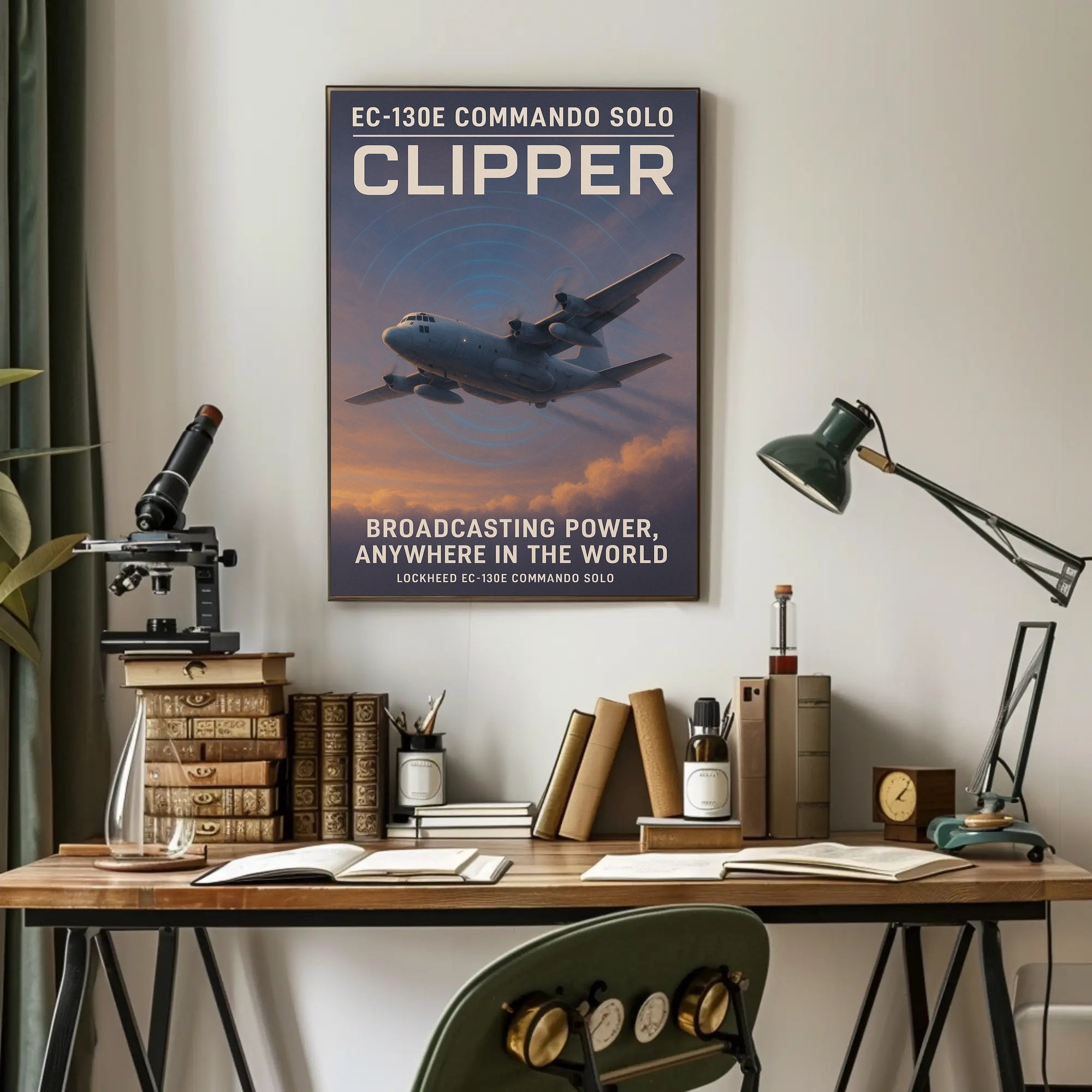 EC-130E Commando Solo Military Recruitment Poster