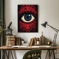 Eye of Observation: Surreal Intricate Abstract Artistic Poster