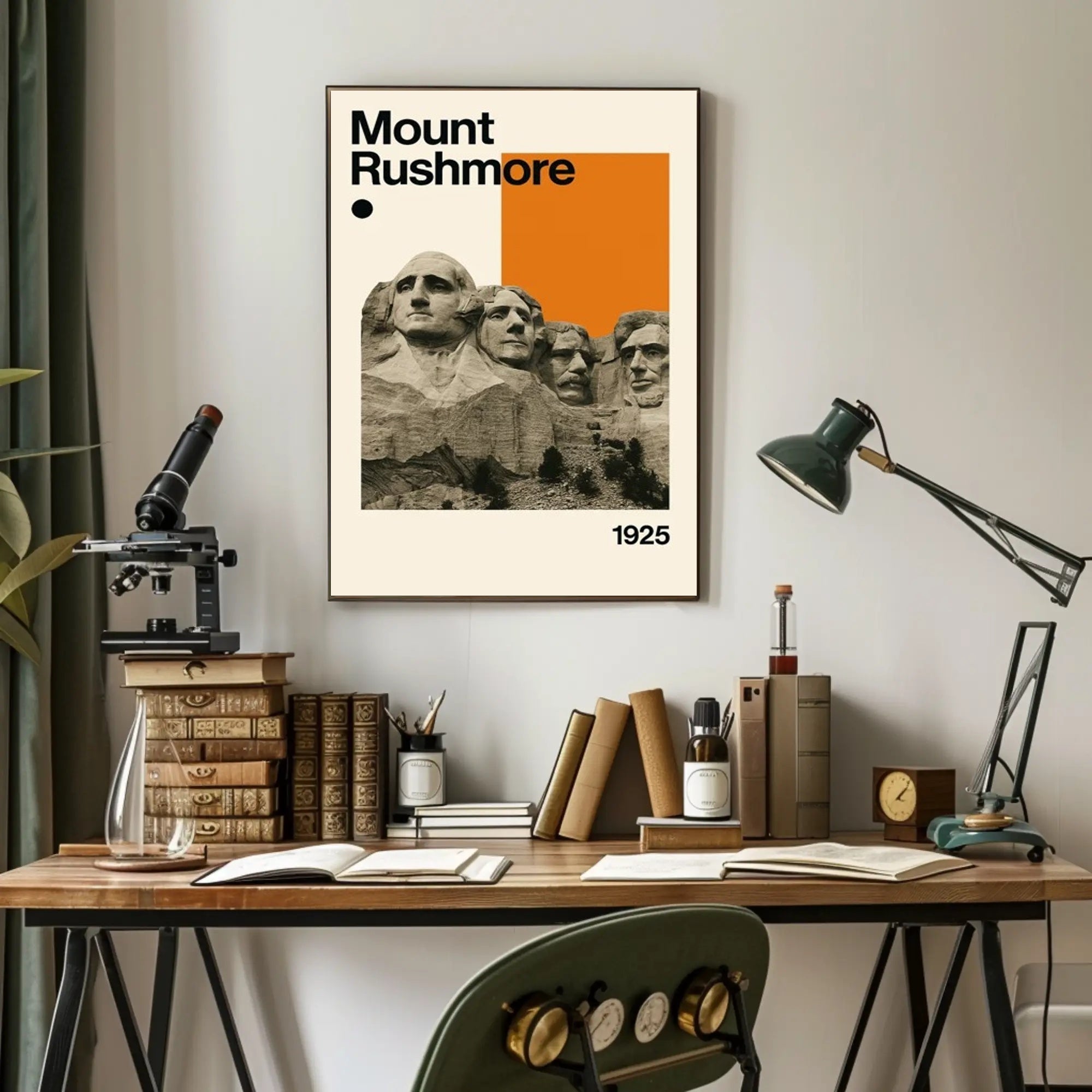 Mount Rushmore Landmark Art Print: Historical or Presidential Poster