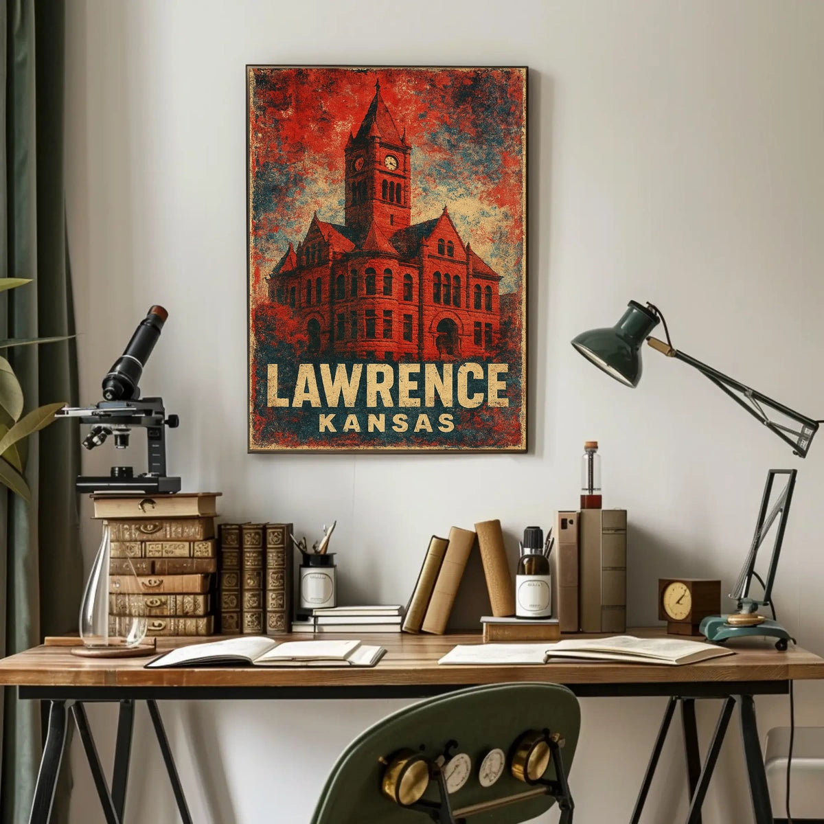 Gothic Landmark Dramatic Sky Vintage Architecture Heritage Timeless Travel Poster
