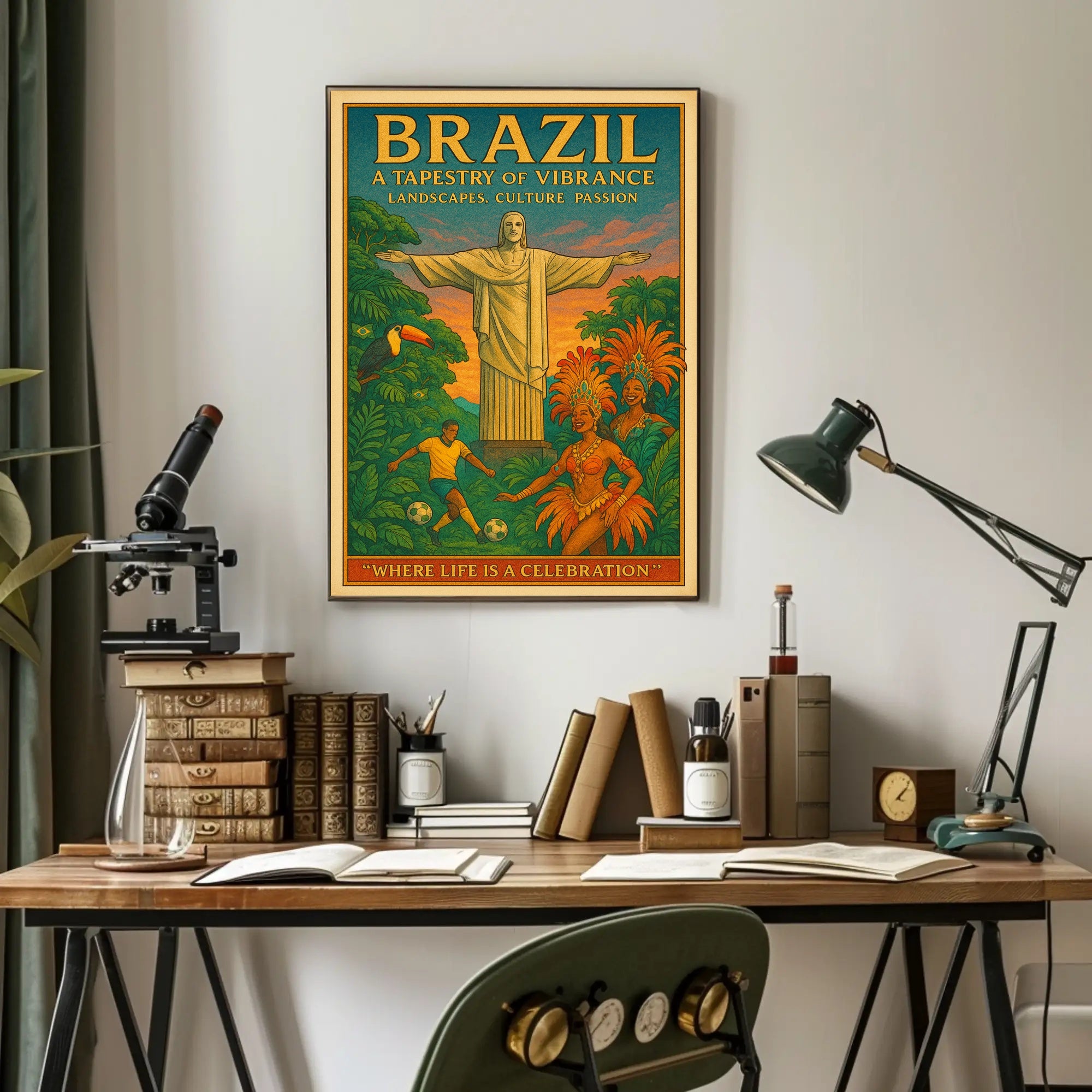 Brazil A Tapestry of Vibrance Poster