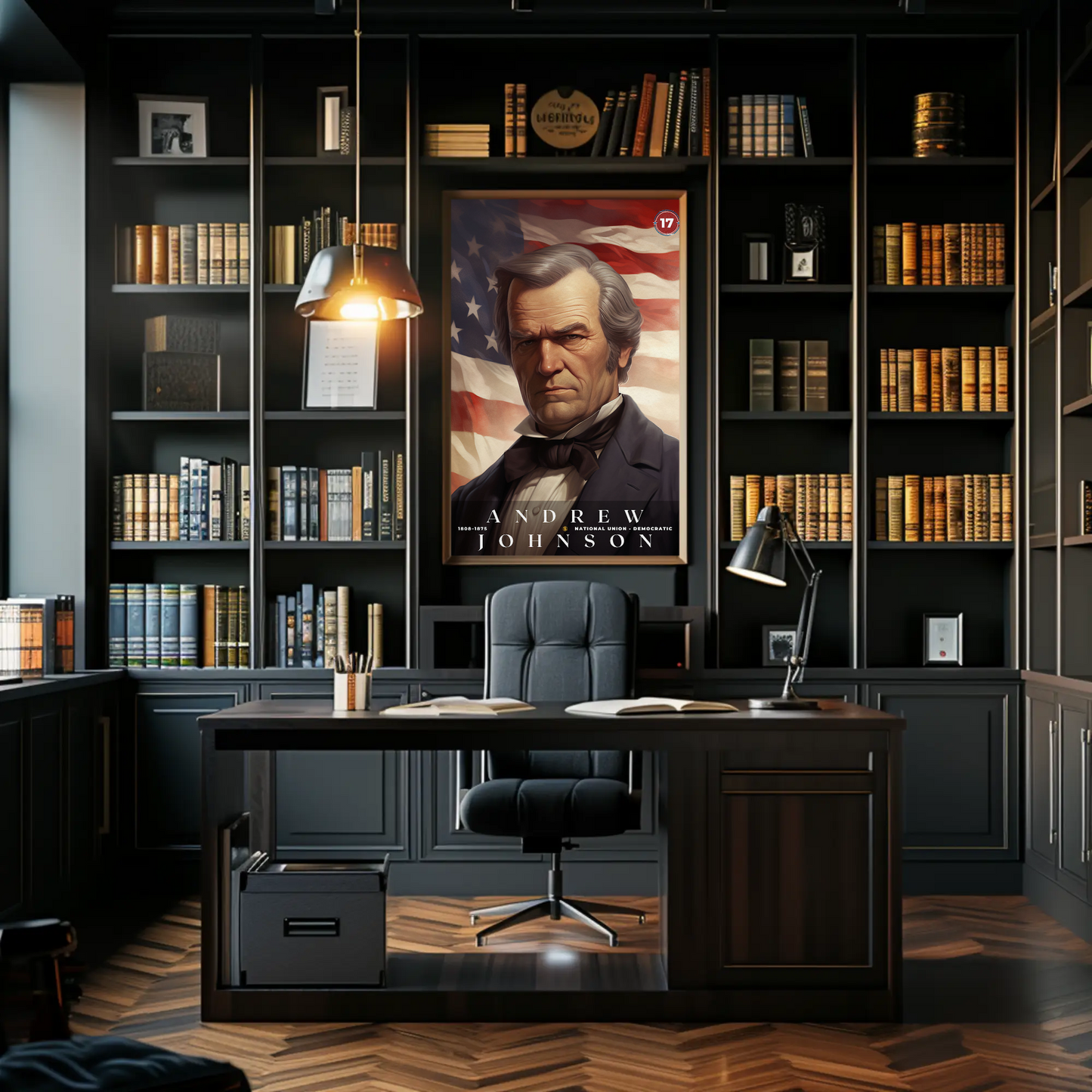 Andrew Johnson 17th President Of The United States Portrait