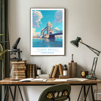 Tower Bridge Illustration Poster