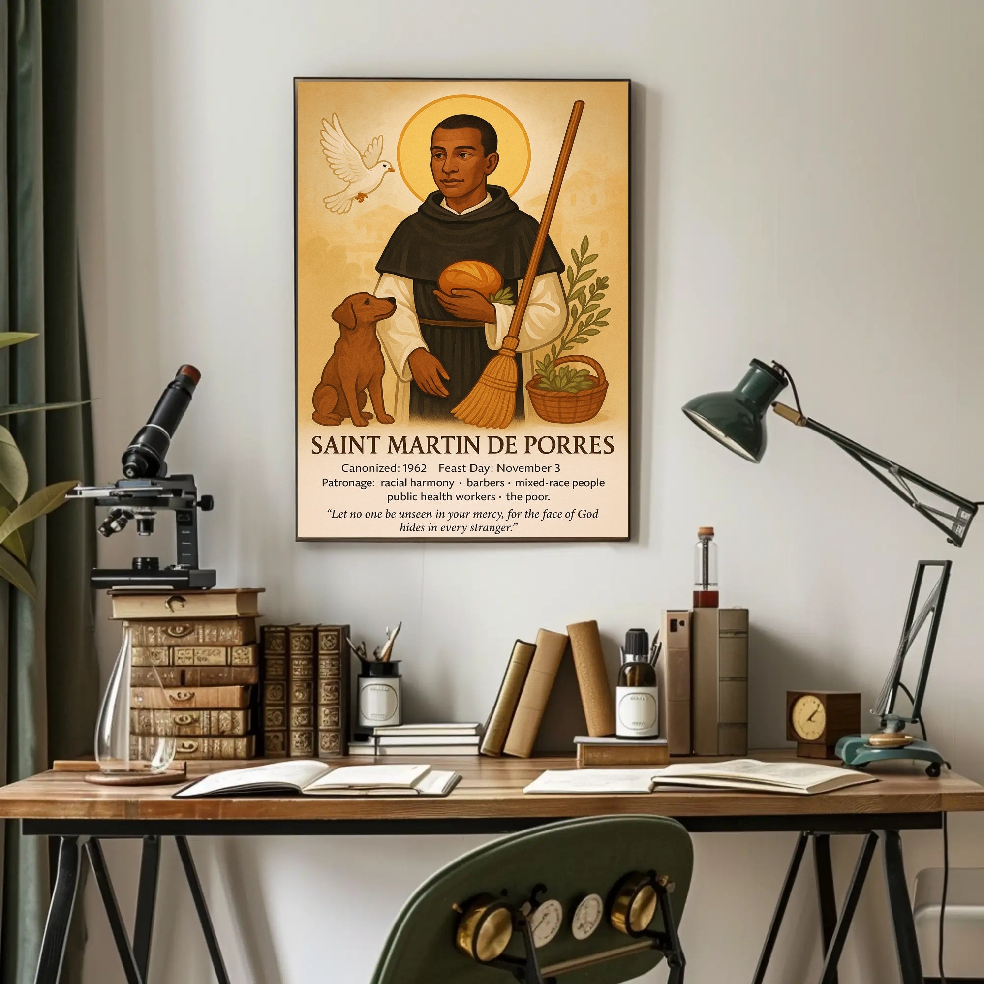 Saint Martin de Porres Poster PosterGoat