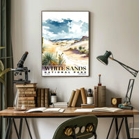 White Sands Watercolor Wall Art Poster