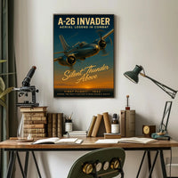 A-26 Invader Vintage Aviation WWII Poster
