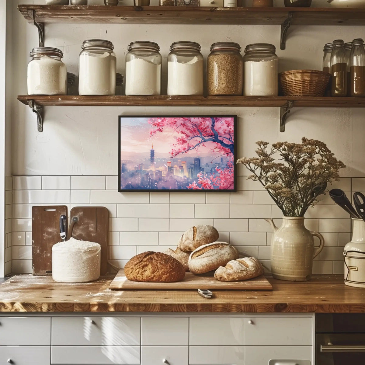 Blossoms Over Taipei Poster