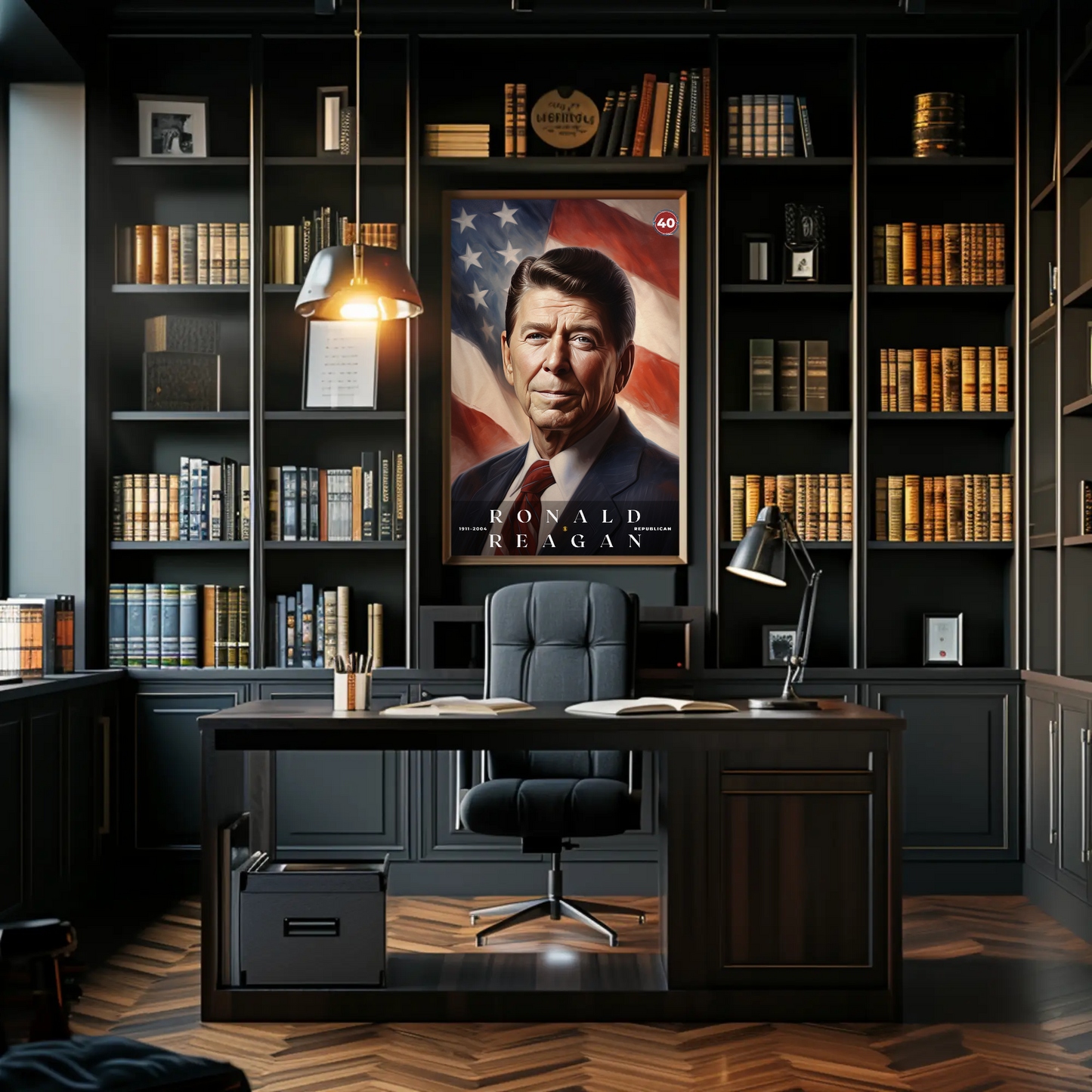 Ronald Reagan 40th President Of The United States Portrait