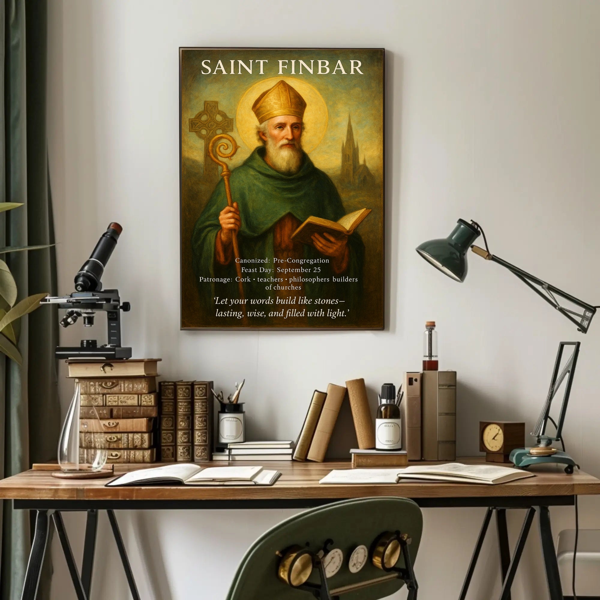 Saint Finbar Poster PosterGoat