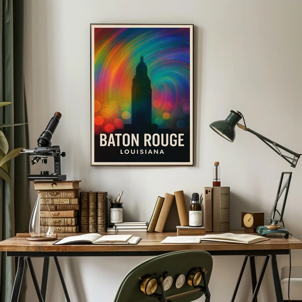Baton Rouge Vibes Minimalist Decor Lovers Poster