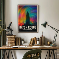 Baton Rouge Vibes Minimalist Decor Lovers Poster