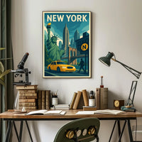 New York City Poster For City Lovers Discover Skyline Decor