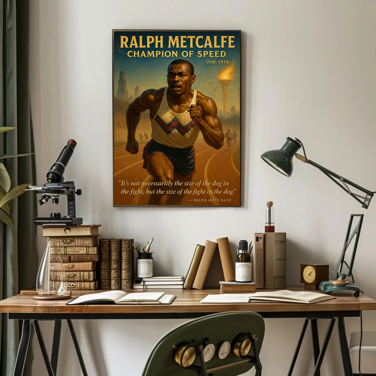 Ralph Metcalfe Champion Of Speed Poster