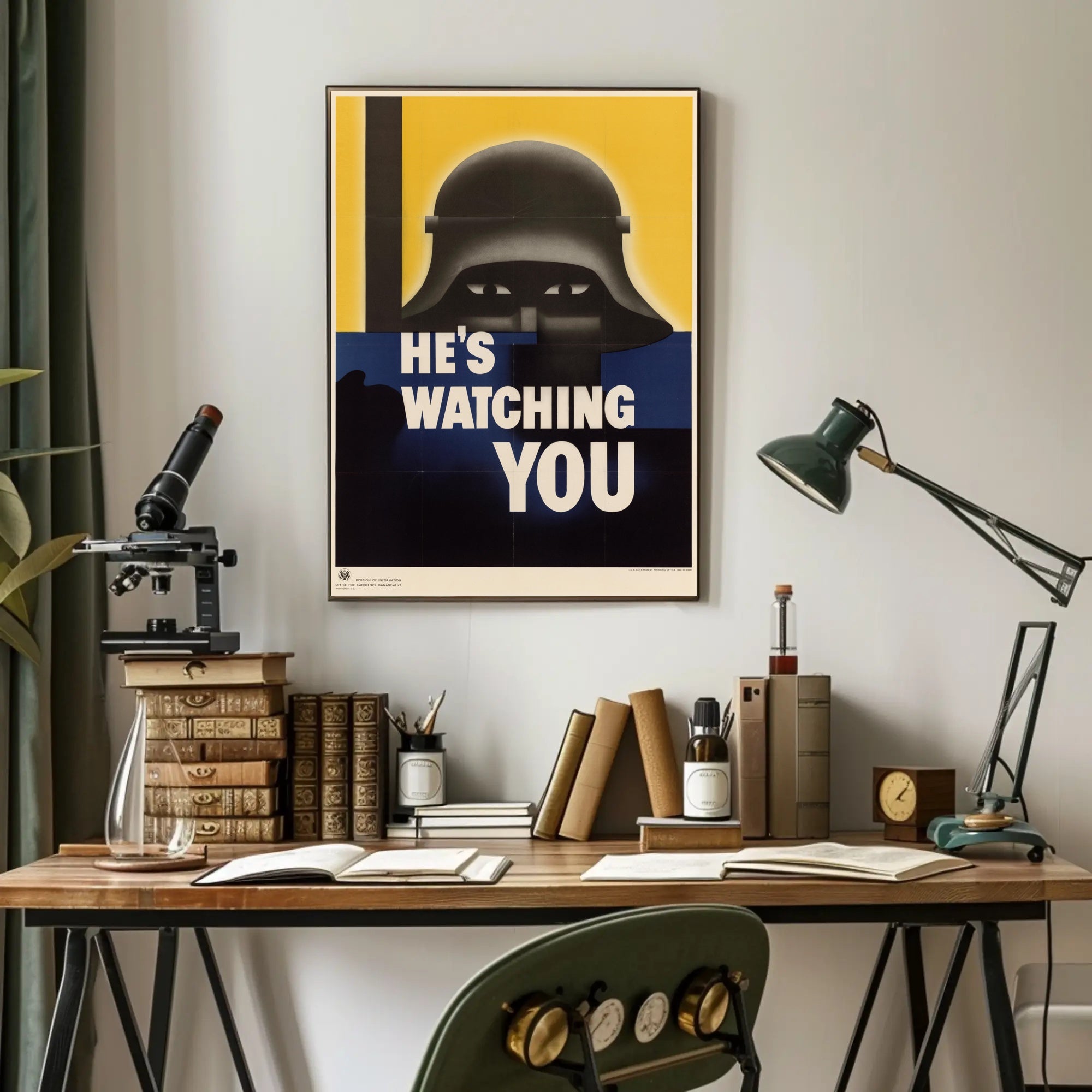 He's Watching You Poster PosterGoat