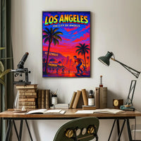 Los Angeles The City of Angels Poster PosterGoat