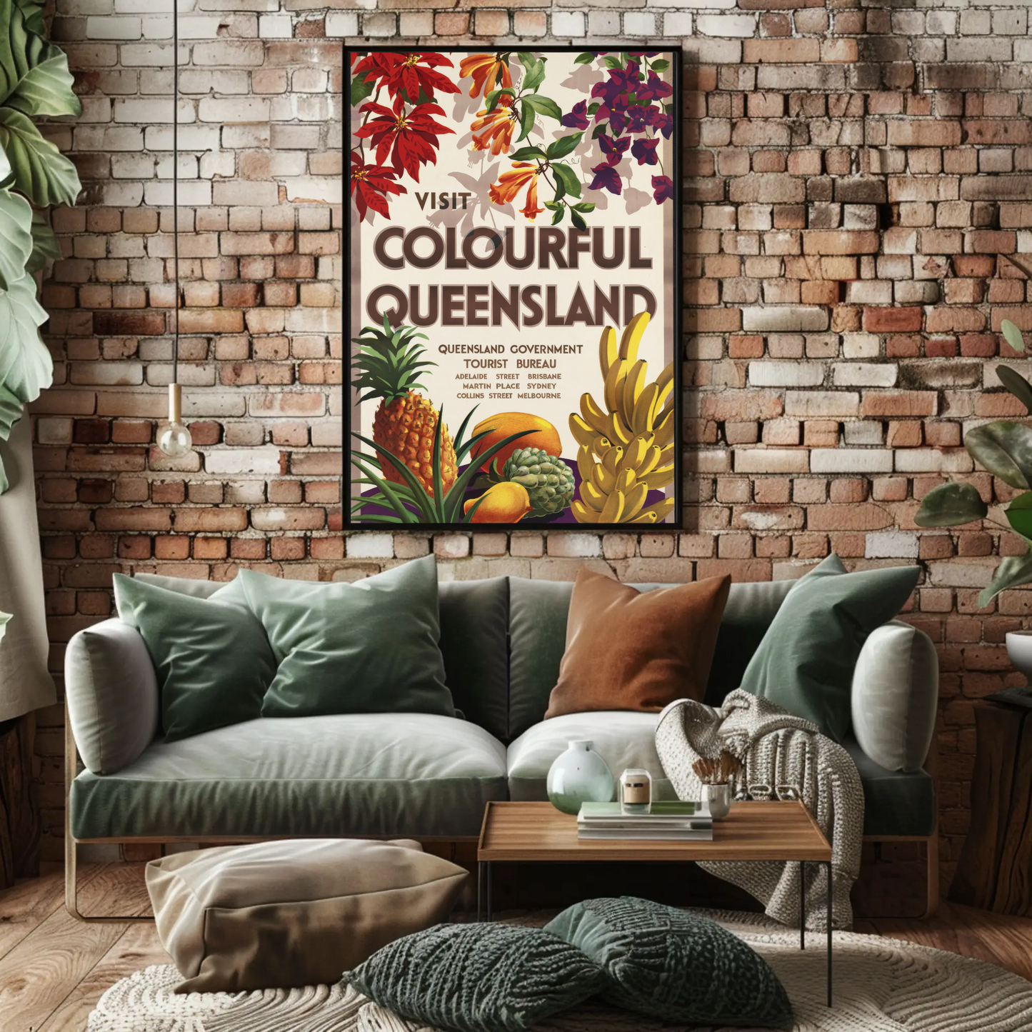 Visit Colourful Queensland Poster