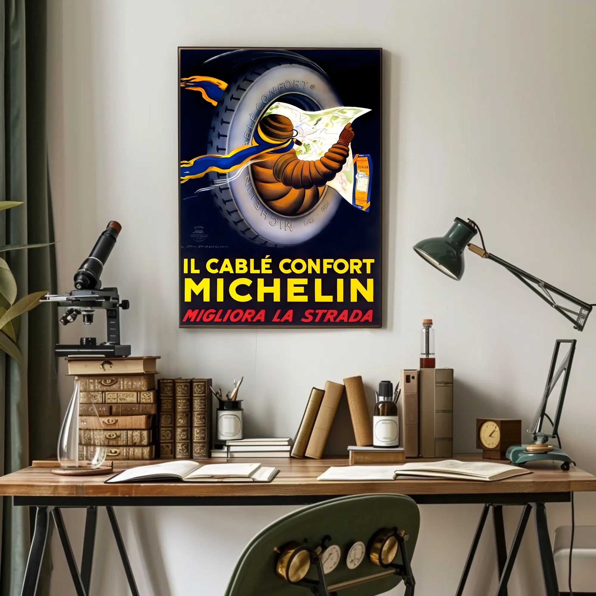 Michelin Tire Advertisement Poster