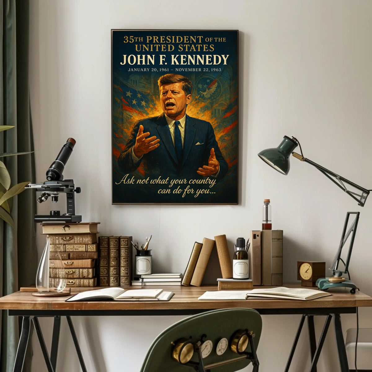 John F. Kennedy 35th President Poster