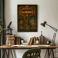 Alabama A Historical and Cultural Tribute Poster