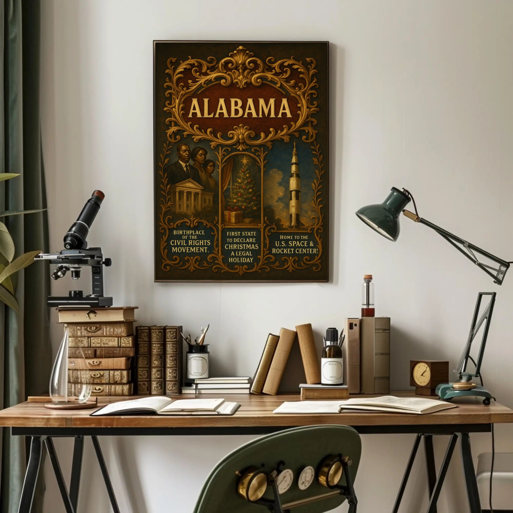 Alabama A Historical and Cultural Tribute Poster