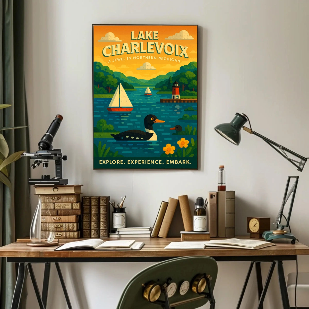 Lake Charlevoix A Jewel In Northern Poster