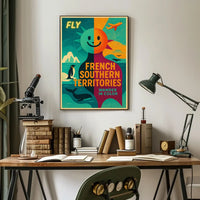 French Southern Territories Adventure Travel Poster PosterGoat