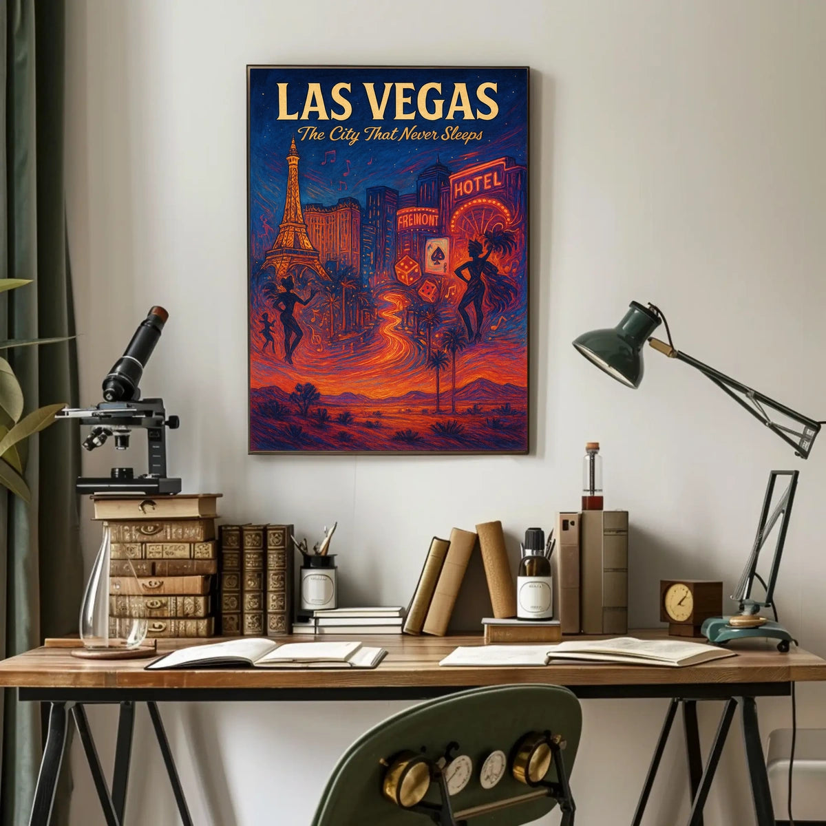 Las Vegas The City That Never Sleeps Poster