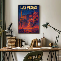 Las Vegas The City That Never Sleeps Poster