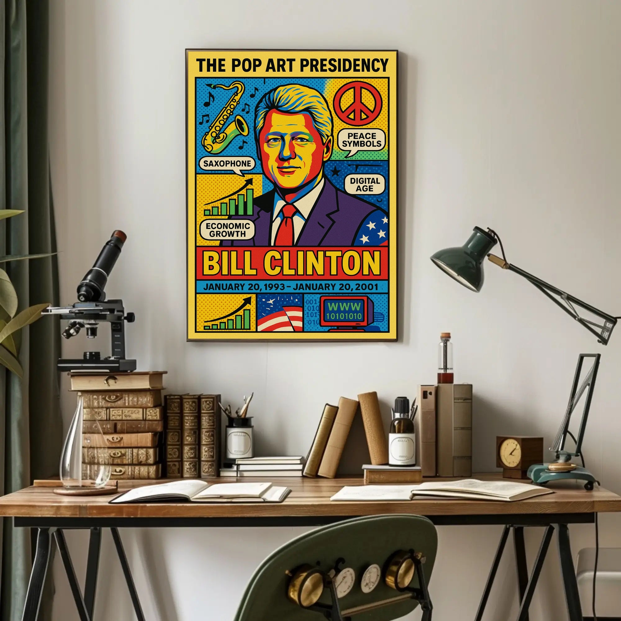 Bill Clinton The Pop Art Presidency Poster