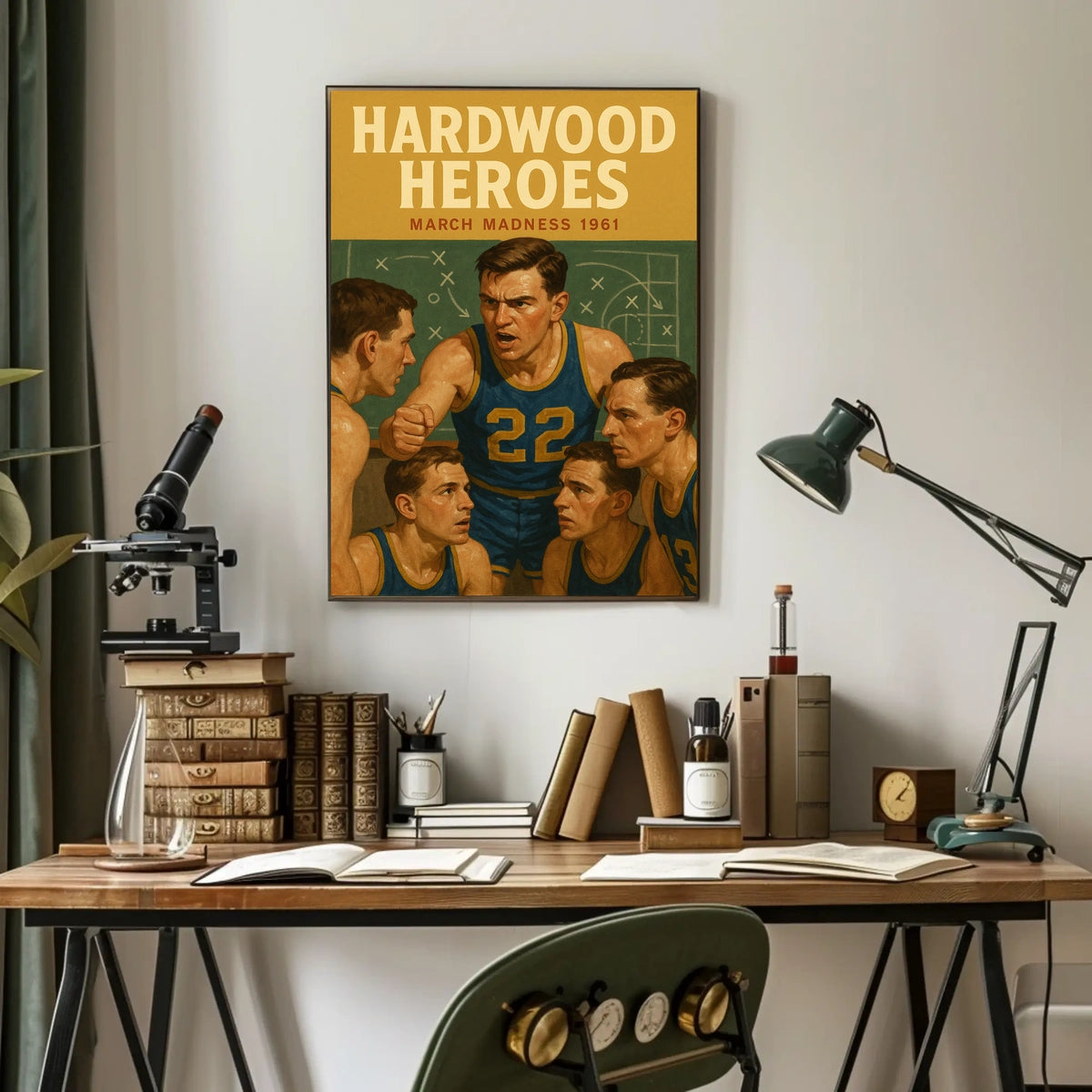 Hardwood Heroes March Madness 1961 Poster